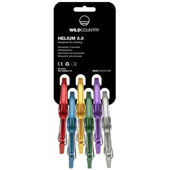 Helium 3.0 Wiregate Carbabiner Rack Set Of 6