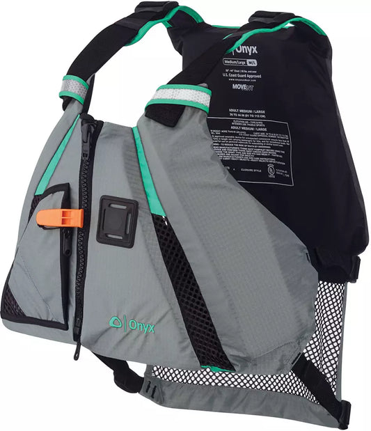 Adult MoveVent Dynamic Nylon Life Vest Turquoise