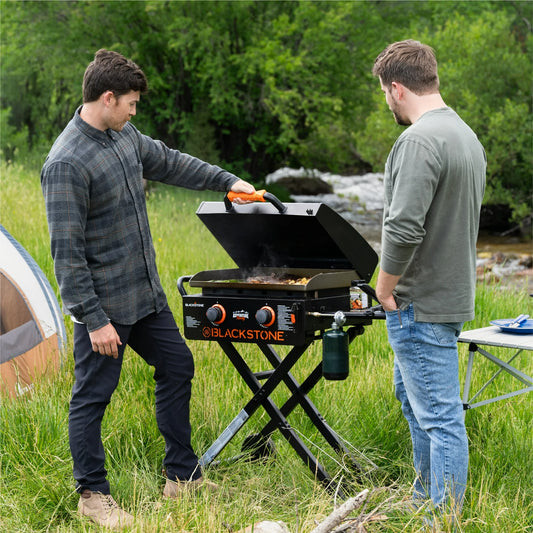 Adventure Ready 2-Burner 22″ Propane Omnivore Griddle with Flex-fold Legs