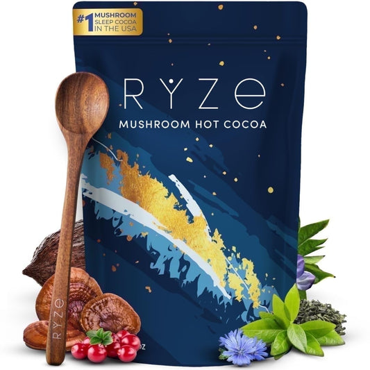 SUPERFOODS Hot Cocoa with Reishi, Melatonin & Glycine, Keto Cacao Powder, 0 Sugar, 20 Servings