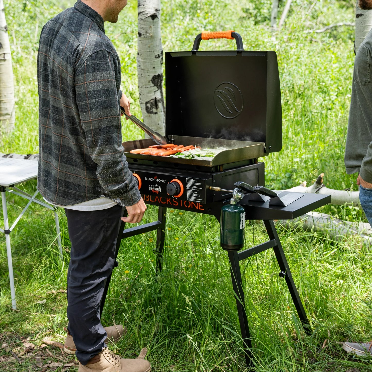 Adventure Ready 2-Burner 22″ Propane Omnivore Griddle with Stand and Adapter Hose