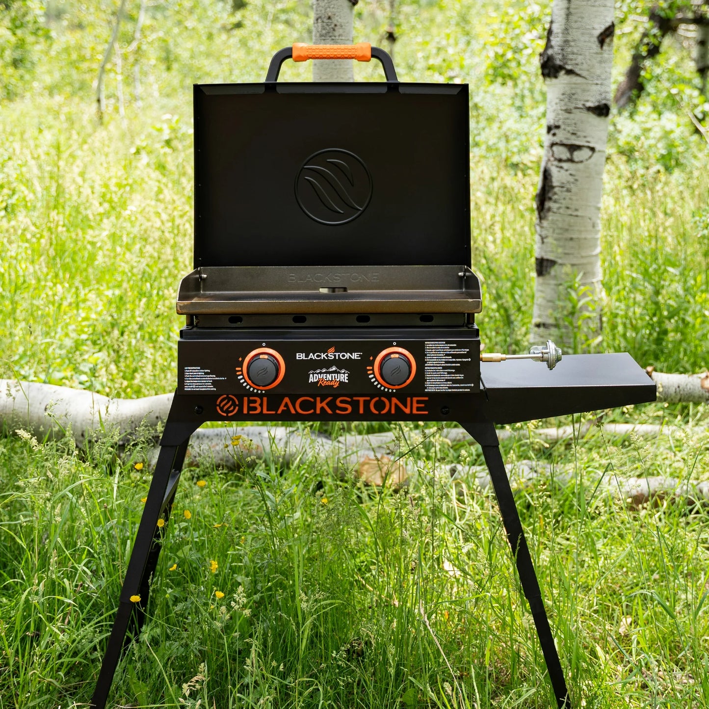 Adventure Ready 2-Burner 22″ Propane Omnivore Griddle with Stand and Adapter Hose