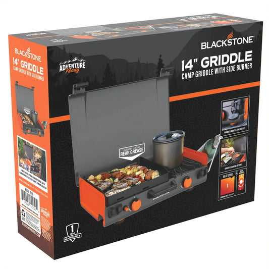Adventure Ready 14 Propane Camping Griddle With Side  14″