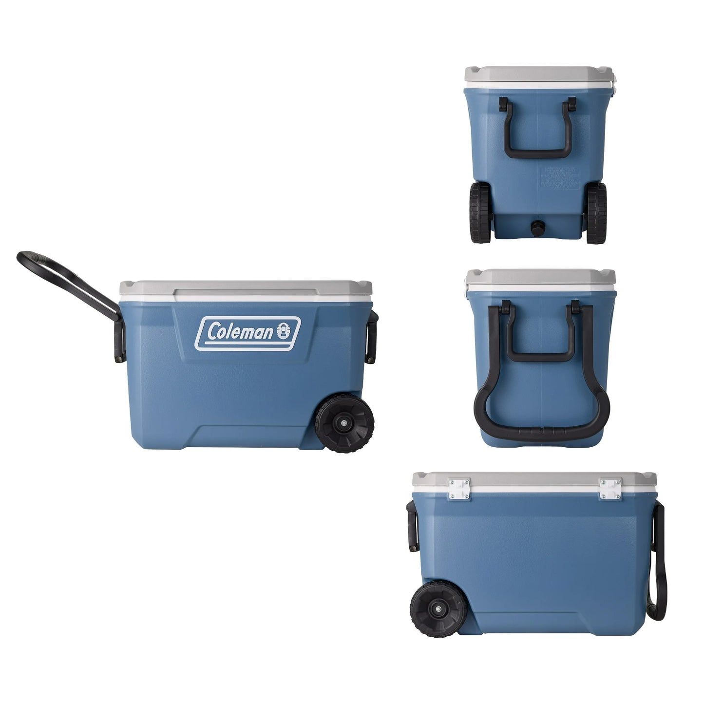 316 Series 62QT Ice Chest Rolling Cooler with Wheels, Lakeside Blue