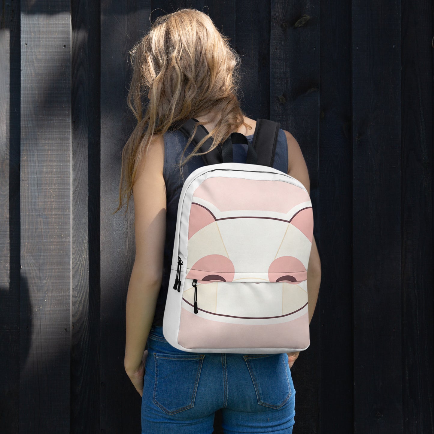 North Carry Co kawaii bear all-over print backpack - front view