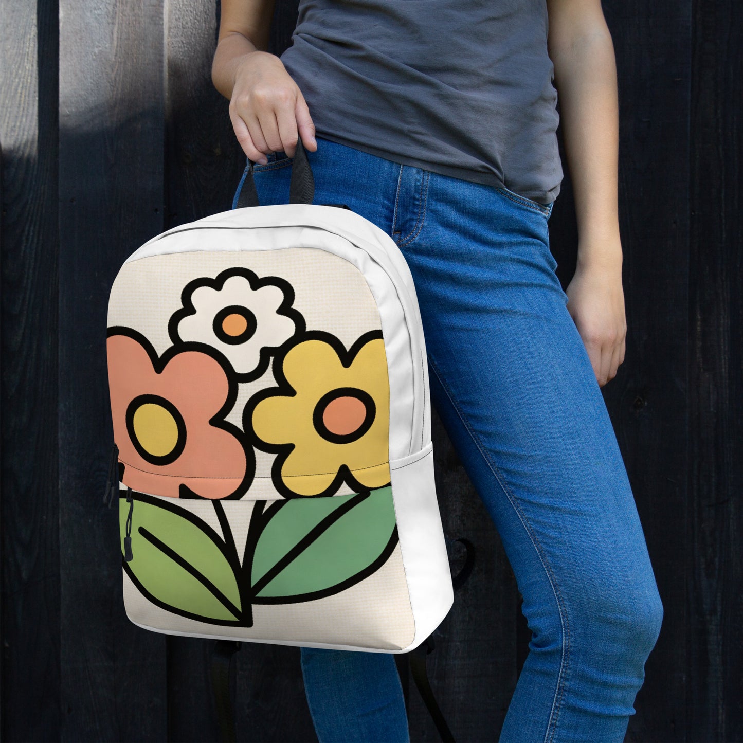 North Carry Co floral garden all-over print backpack - side view