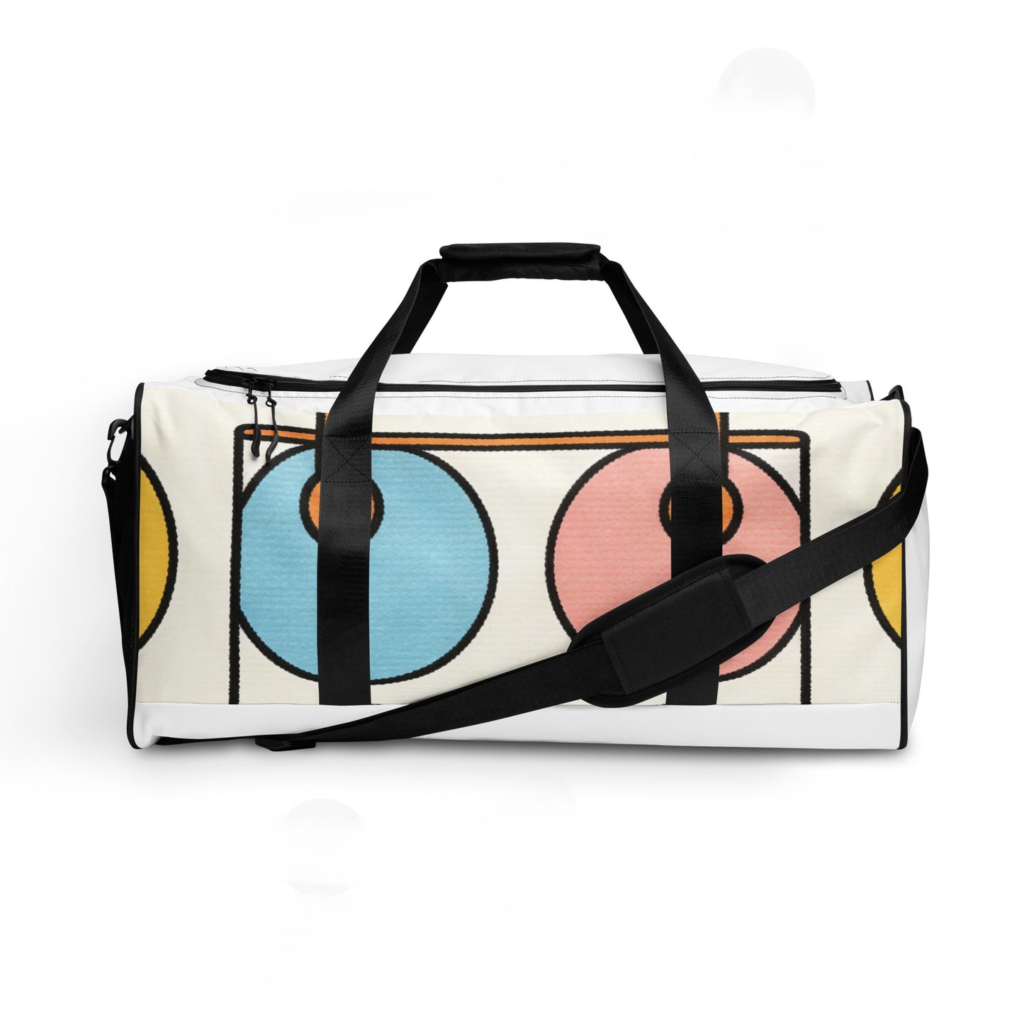 North Carry Co retro abstract all-over print duffle bag - front view