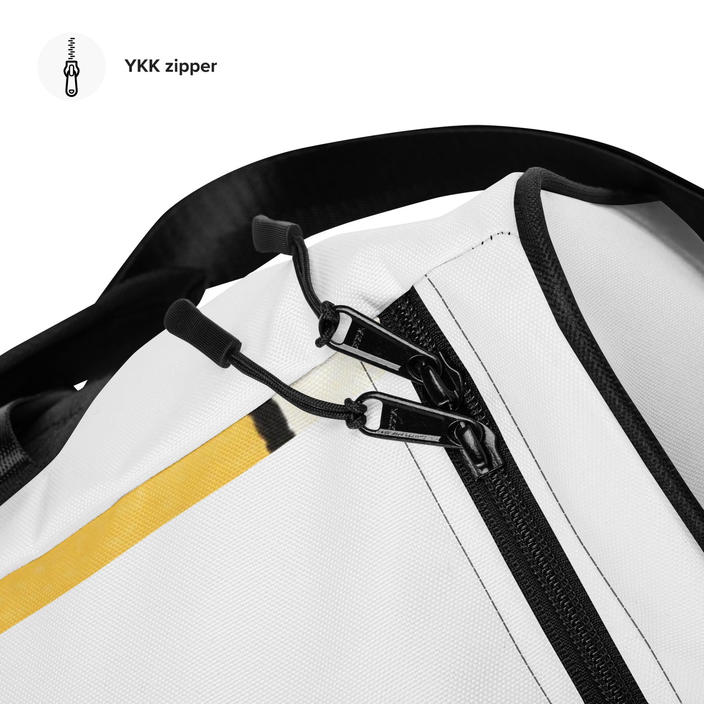 North Carry Co retro abstract all-over print duffle bag - back view