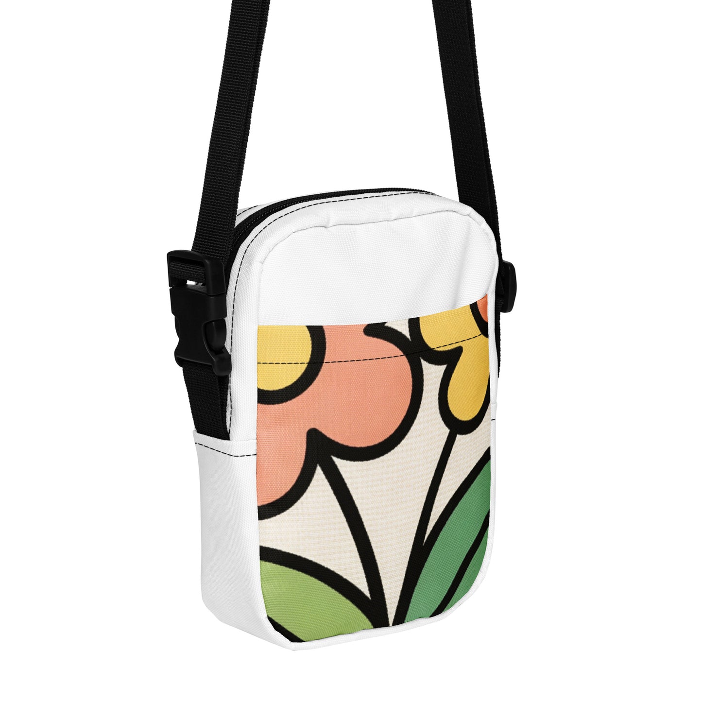 North Carry Co floral garden all-over print crossbody bag - front view