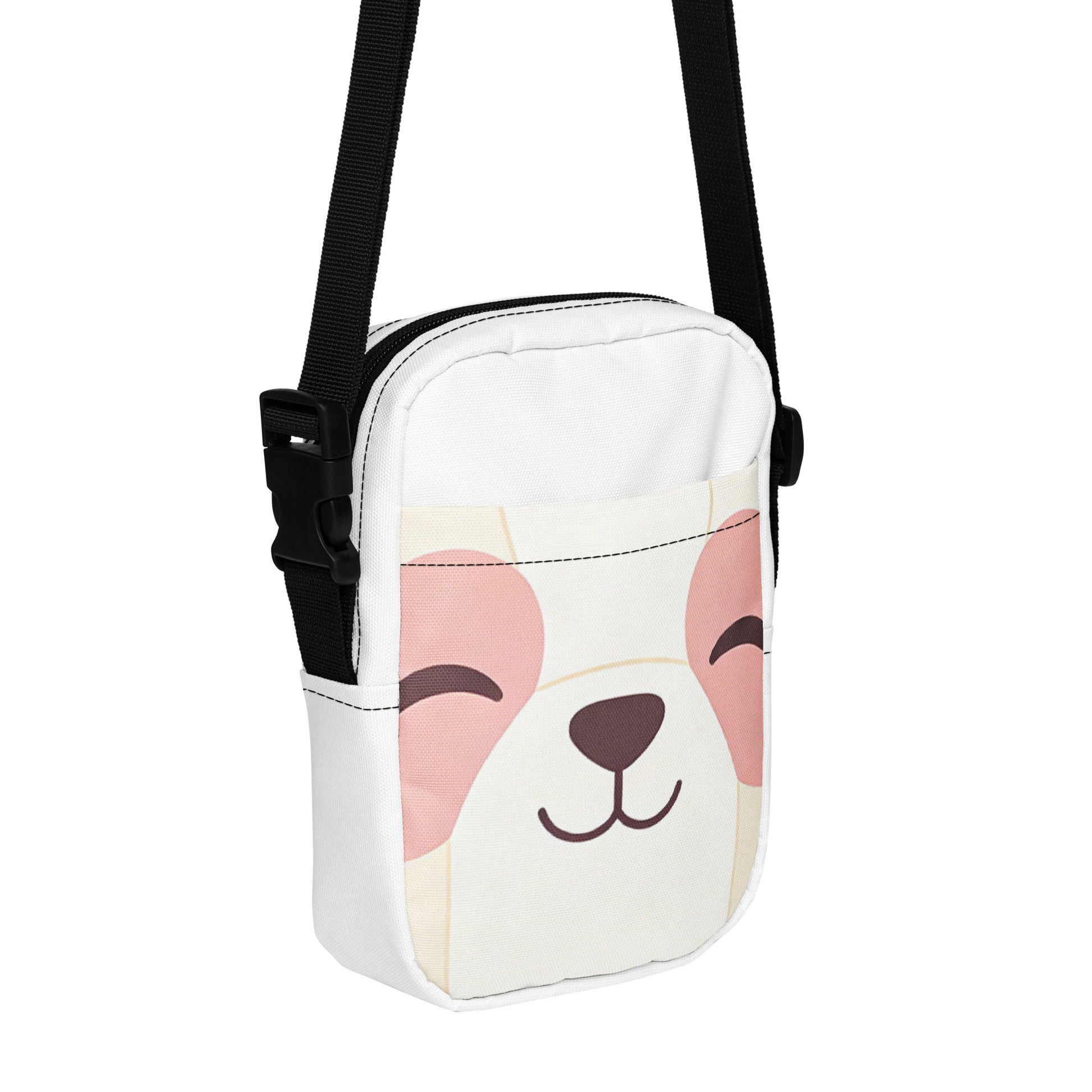 North Carry Co kawaii bear all-over print crossbody bag - front view