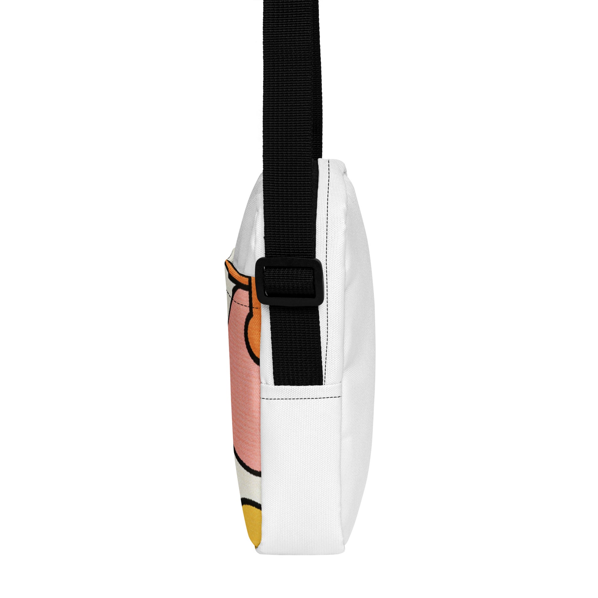 North Carry Co retro abstract all-over print crossbody bag - back view