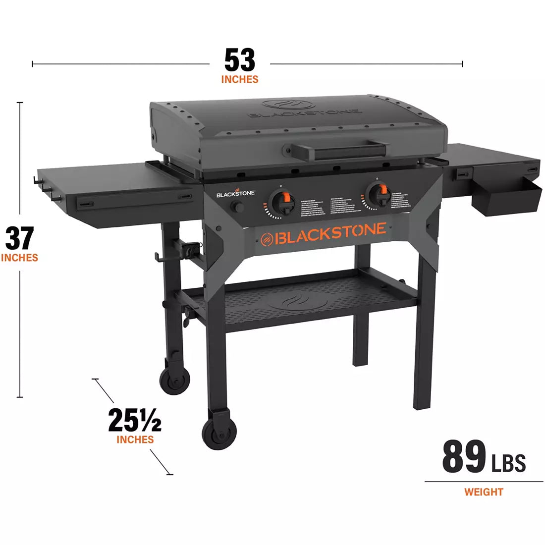 Iron Forged 28″ Griddle With Hood