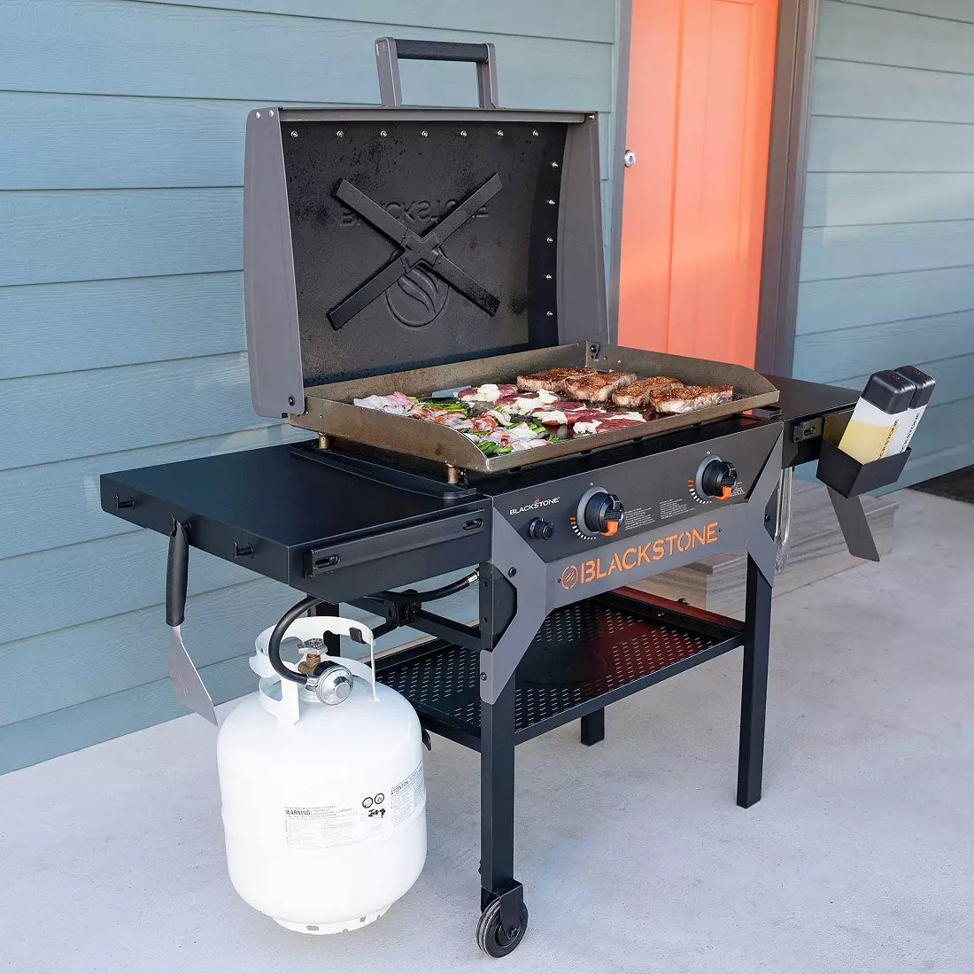 Iron Forged 28″ Griddle With Hood