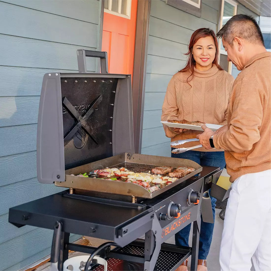 Iron Forged 28″ Griddle With Hood