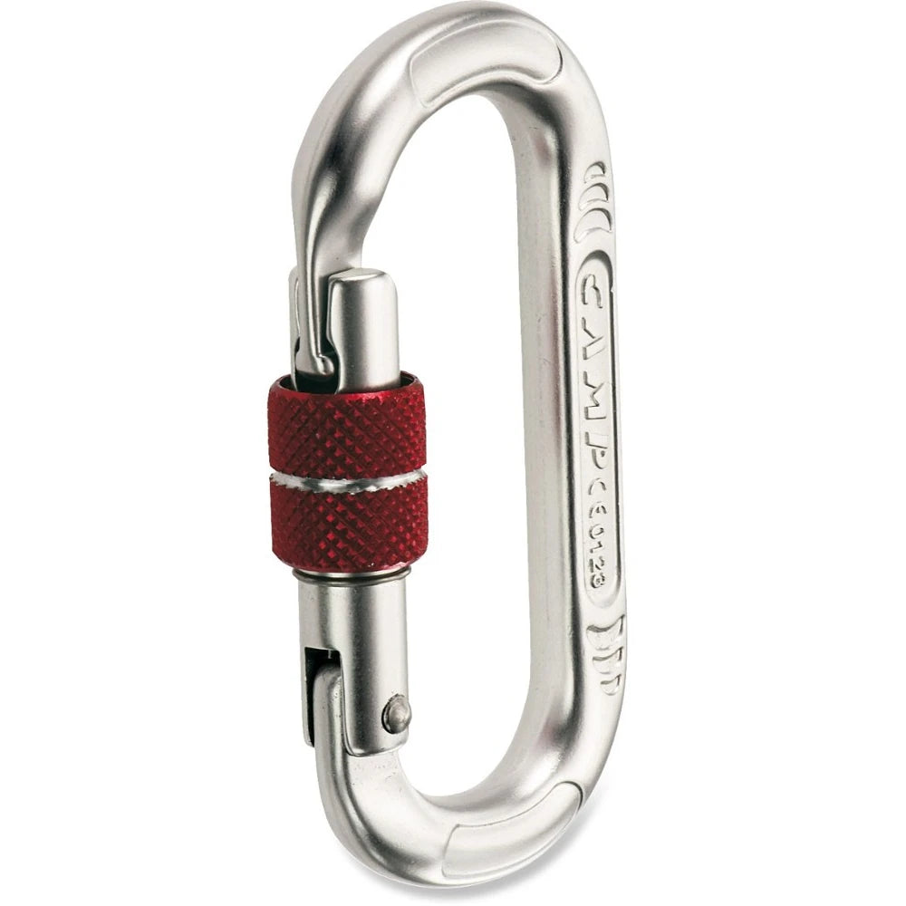 Compact Oval Screwgate Locking Carabiner