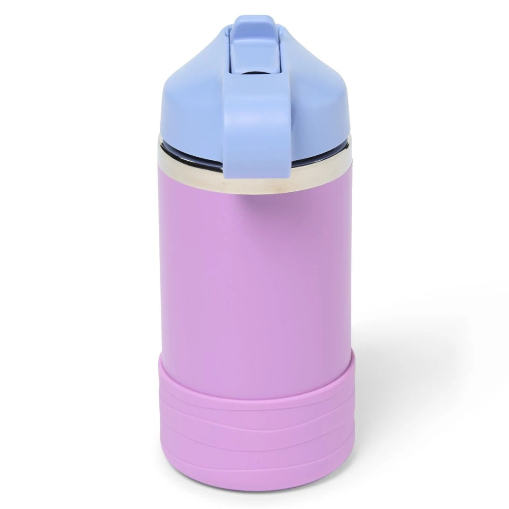 Kids' Wide-Mouth Vacuum Water Bottle With Straw Cap And Bottle Boot 12 Fl. Oz.