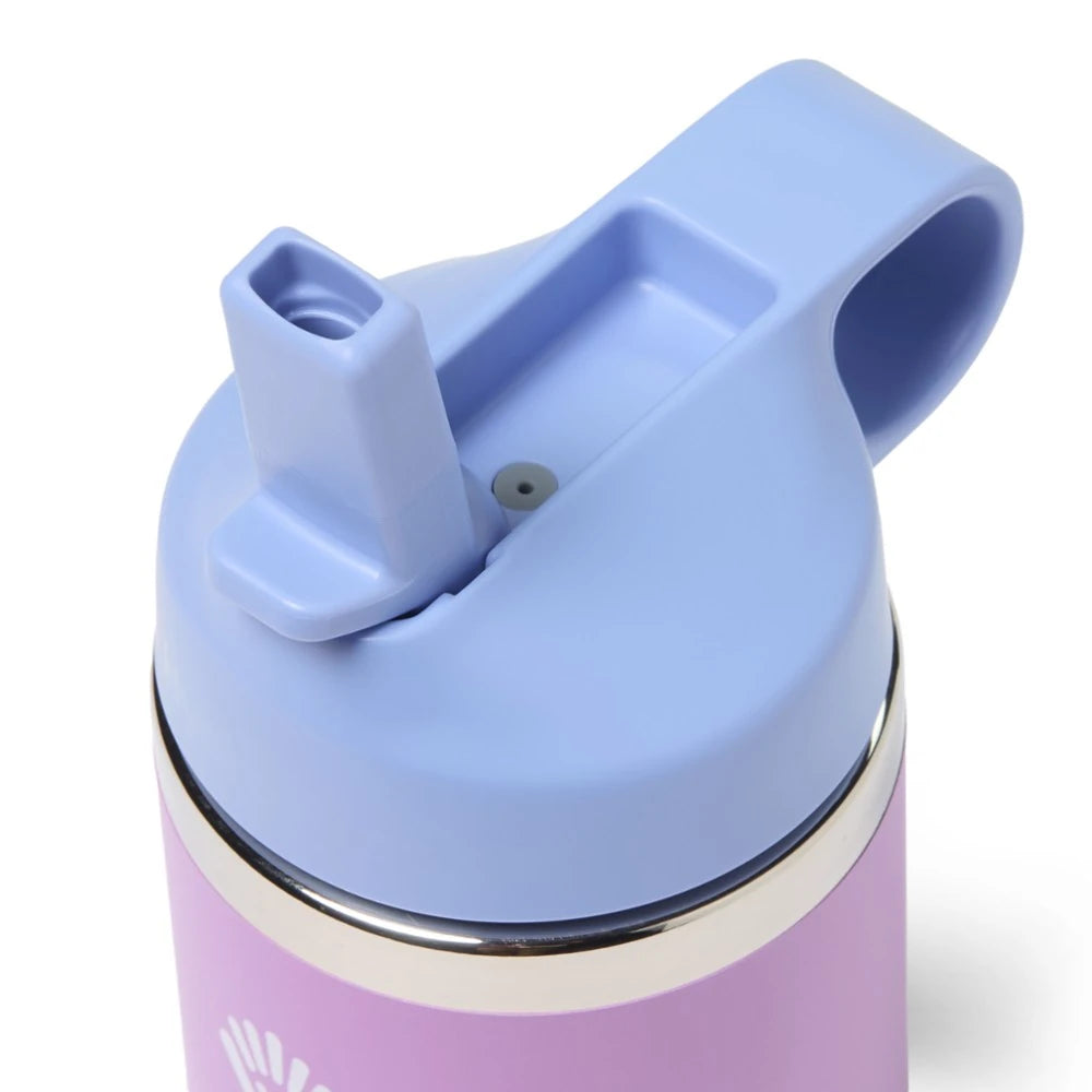 Kids' Wide-Mouth Vacuum Water Bottle With Straw Cap And Bottle Boot 12 Fl. Oz.