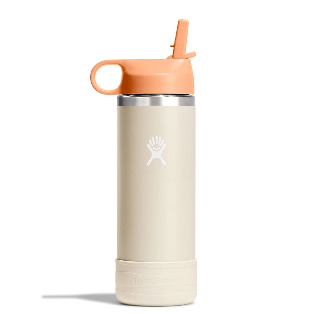 Kids' Wide-Mouth Vacuum Water Bottle With Straw Cap And Bottle Boot 18 Fl. Oz.