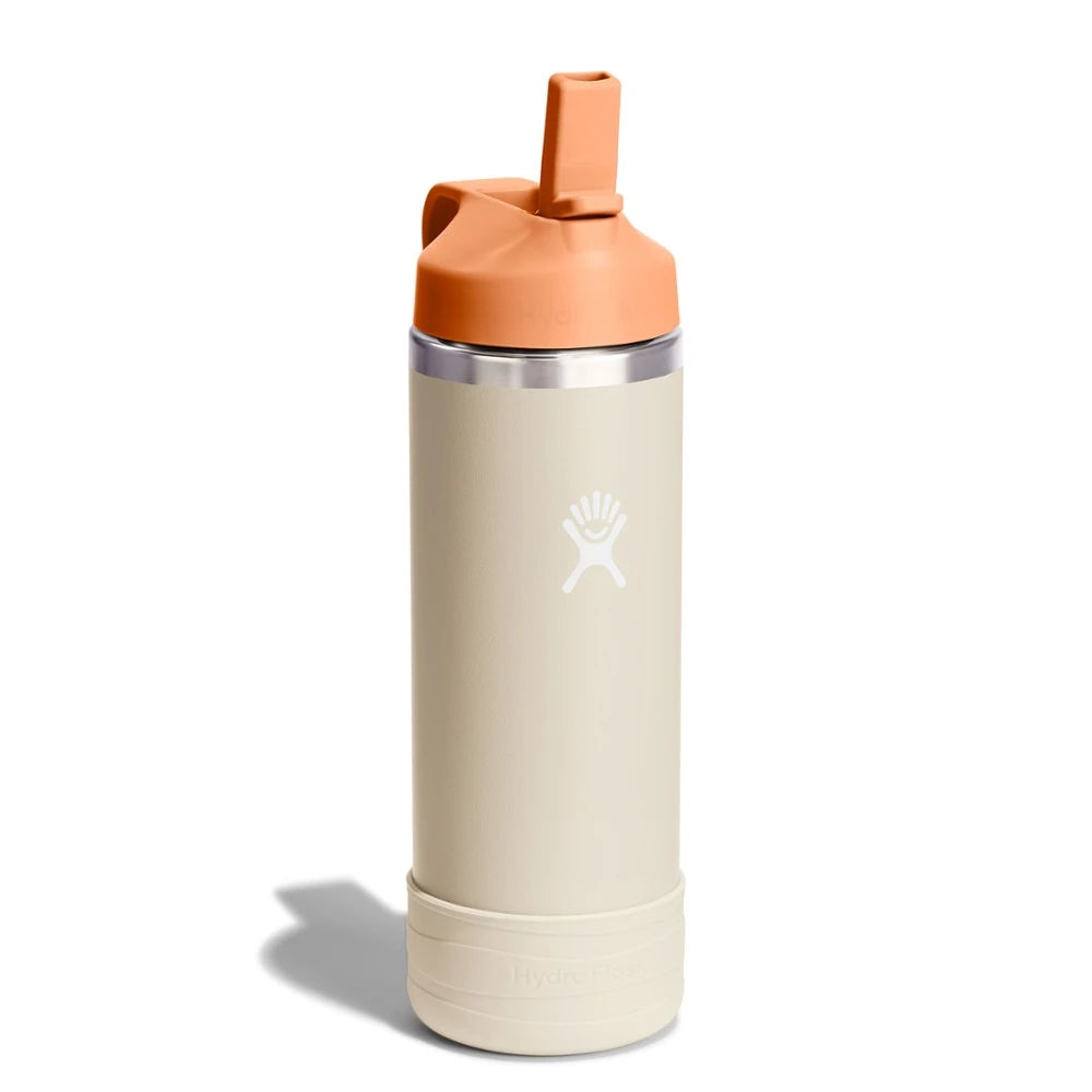 Kids' Wide-Mouth Vacuum Water Bottle With Straw Cap And Bottle Boot 18 Fl. Oz.