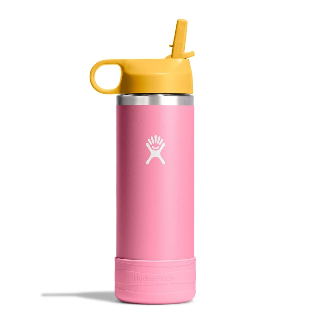 Kids' Wide-Mouth Vacuum Water Bottle With Straw Cap And Bottle Boot 18 Fl. Oz.
