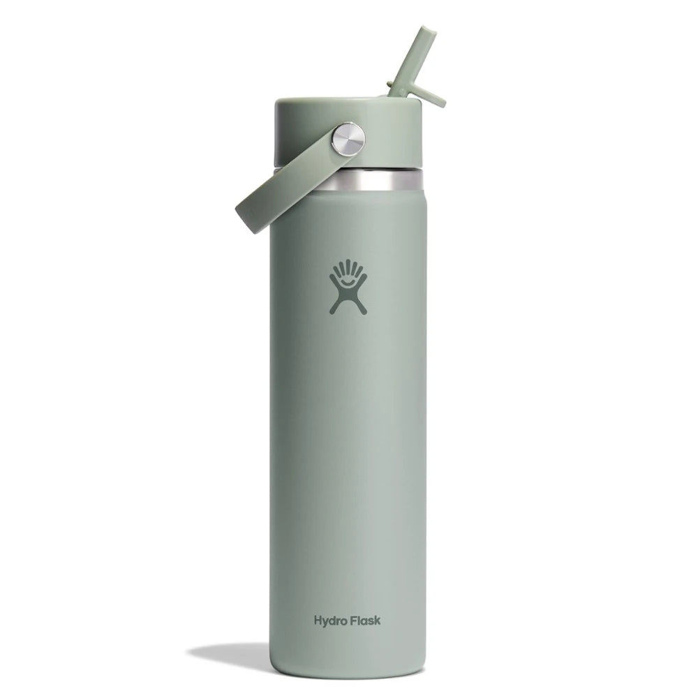 Wide-Mouth Vacuum Water Bottle With Flex Straw Cap 24 Fl. Oz.