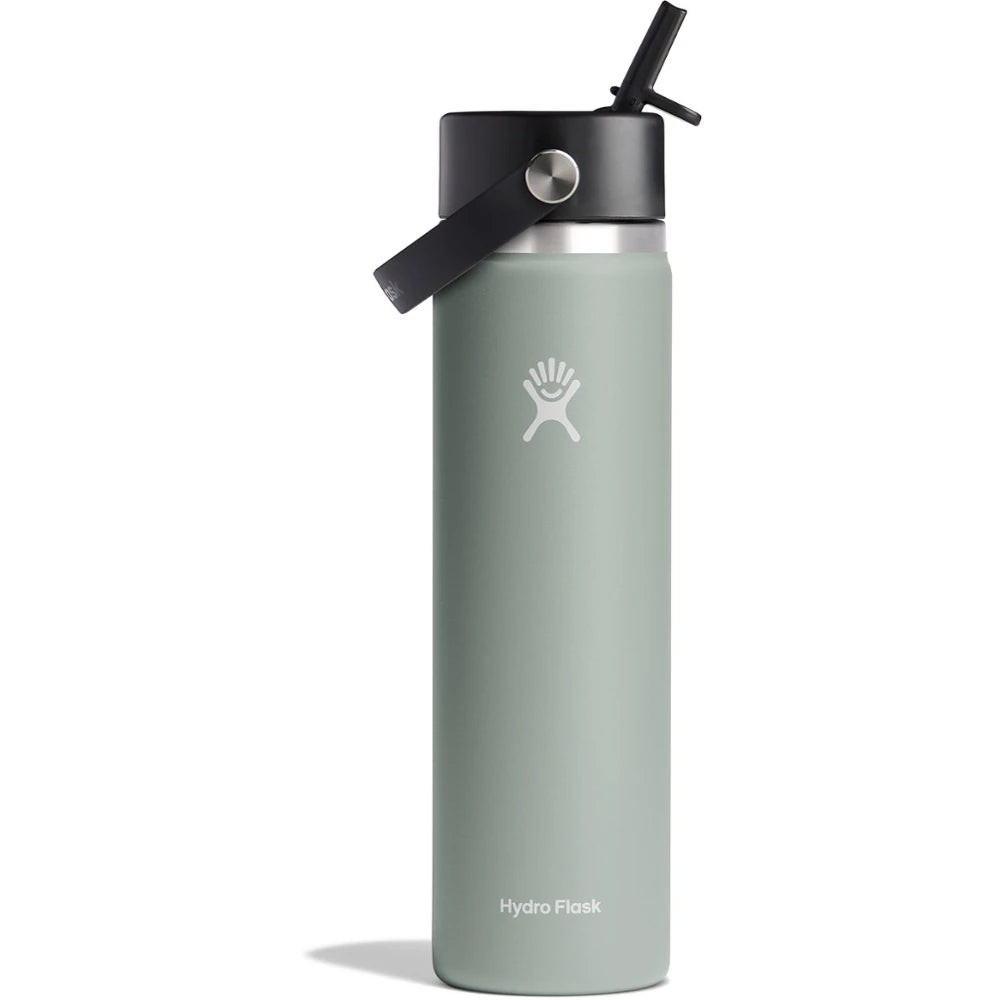 Wide-Mouth Vacuum Water Bottle With Flex Straw Cap 24 Fl. Oz.