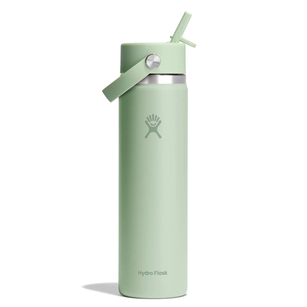 Wide-Mouth Vacuum Water Bottle With Flex Straw Cap 24 Fl. Oz.