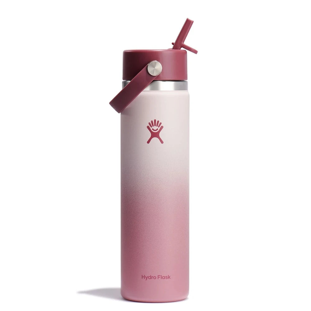 Wide-Mouth Vacuum Water Bottle With Flex Straw Cap 24 Fl. Oz.