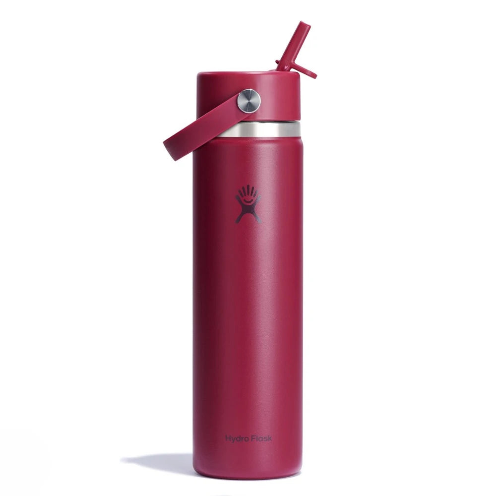 Wide-Mouth Vacuum Water Bottle With Flex Straw Cap 24 Fl. Oz.