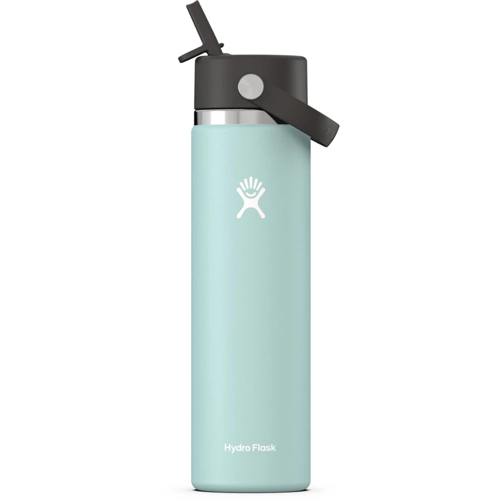 Wide-Mouth Vacuum Water Bottle With Flex Straw Cap 24 Fl. Oz.