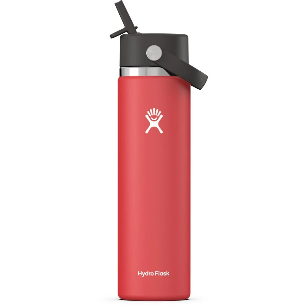 Wide-Mouth Vacuum Water Bottle With Flex Straw Cap 24 Fl. Oz.