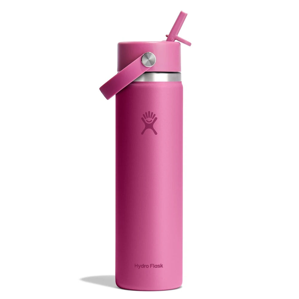 Wide-Mouth Vacuum Water Bottle With Flex Straw Cap 24 Fl. Oz.