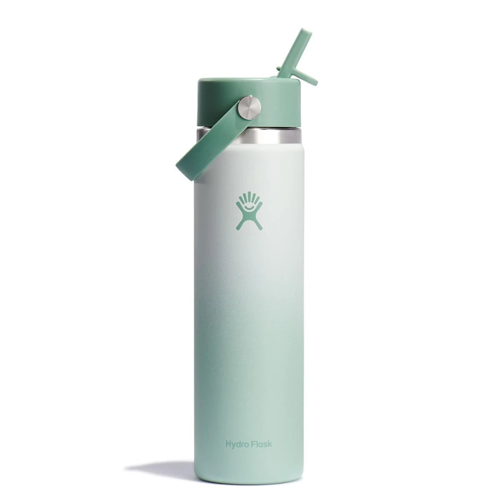 Wide-Mouth Vacuum Water Bottle With Flex Straw Cap 24 Fl. Oz.