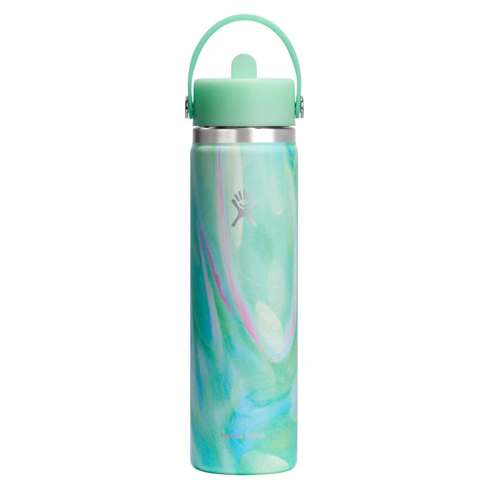 Wide-Mouth Vacuum Water Bottle With Flex Straw Cap 24 Fl. Oz.
