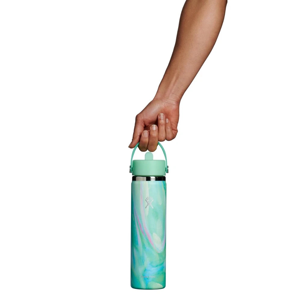 Wide-Mouth Vacuum Water Bottle With Flex Straw Cap 24 Fl. Oz.