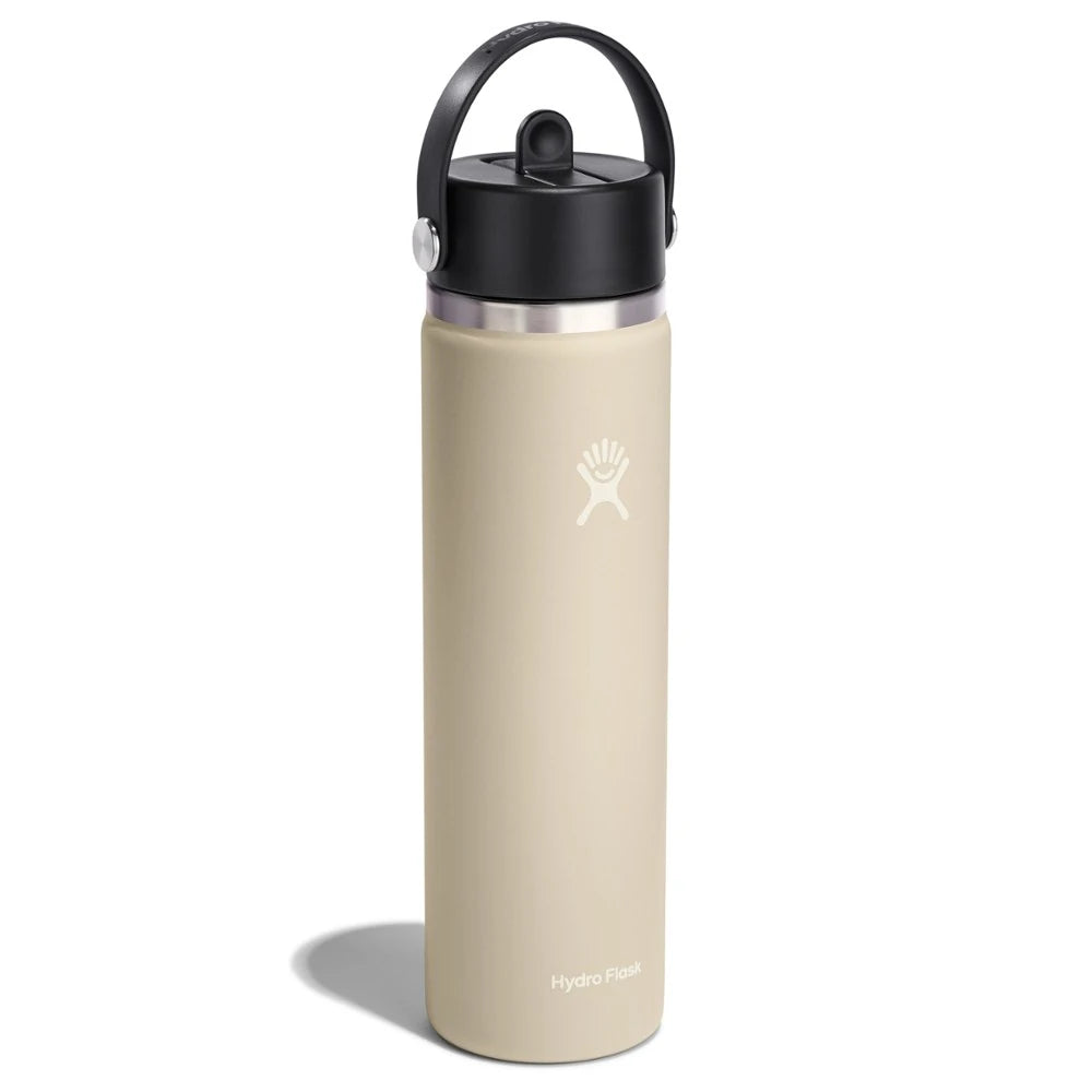 Wide-Mouth Vacuum Water Bottle With Flex Straw Cap 24 Fl. Oz.