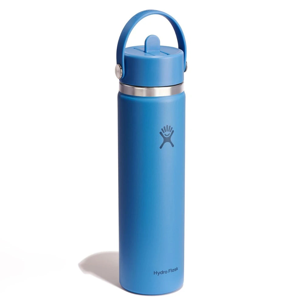 Wide-Mouth Vacuum Water Bottle With Flex Straw Cap 24 Fl. Oz.