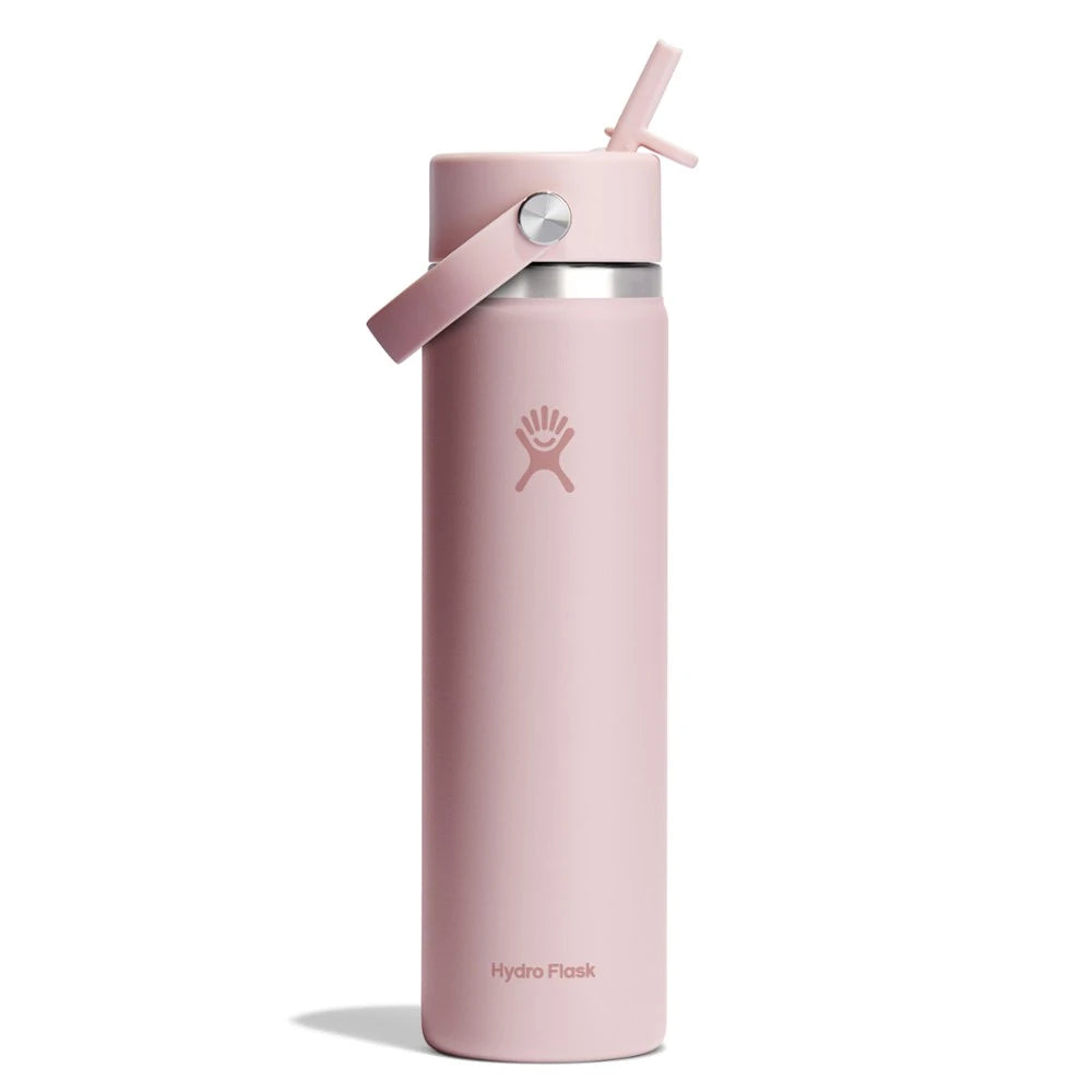 Wide-Mouth Vacuum Water Bottle With Flex Straw Cap 24 Fl. Oz.