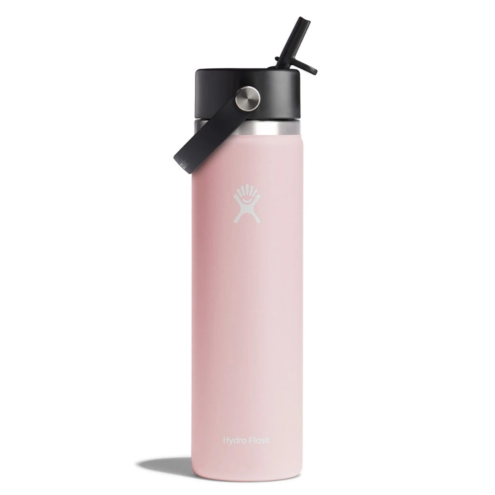 Wide-Mouth Vacuum Water Bottle With Flex Straw Cap 24 Fl. Oz.