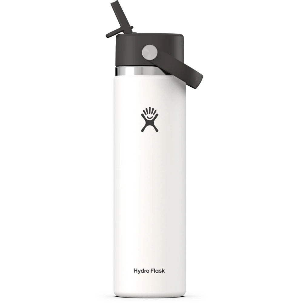 Wide-Mouth Vacuum Water Bottle With Flex Straw Cap 24 Fl. Oz.