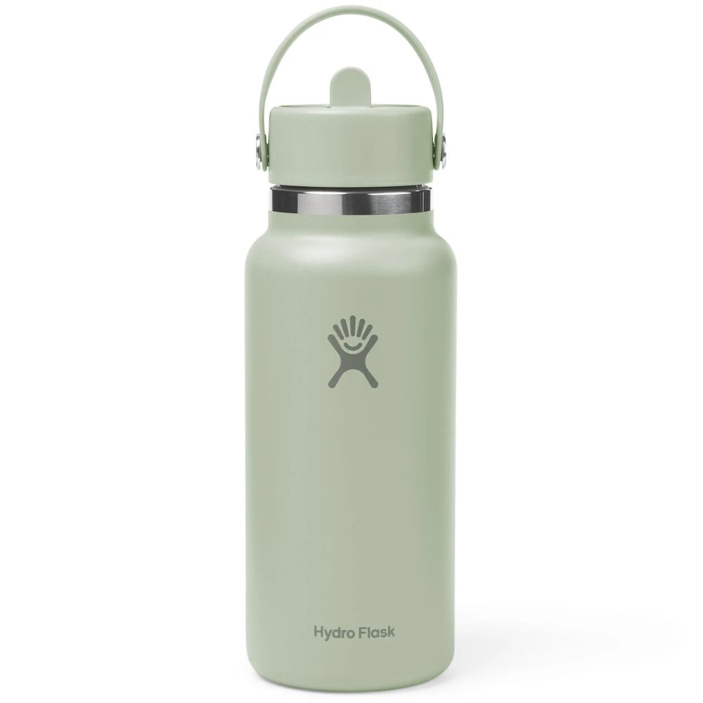 Wide-Mouth Vacuum Water Bottle With Flex Straw Cap 32 Fl. Oz.