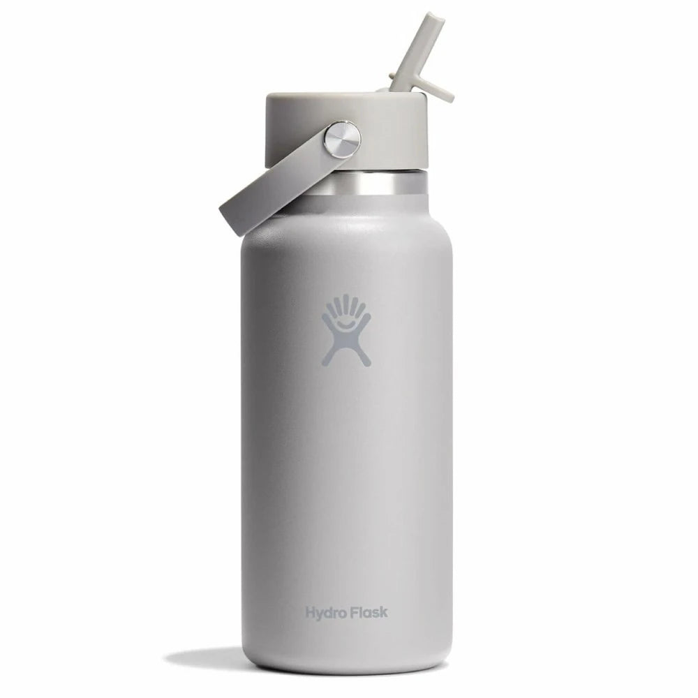 Wide-Mouth Vacuum Water Bottle With Flex Straw Cap 32 Fl. Oz.