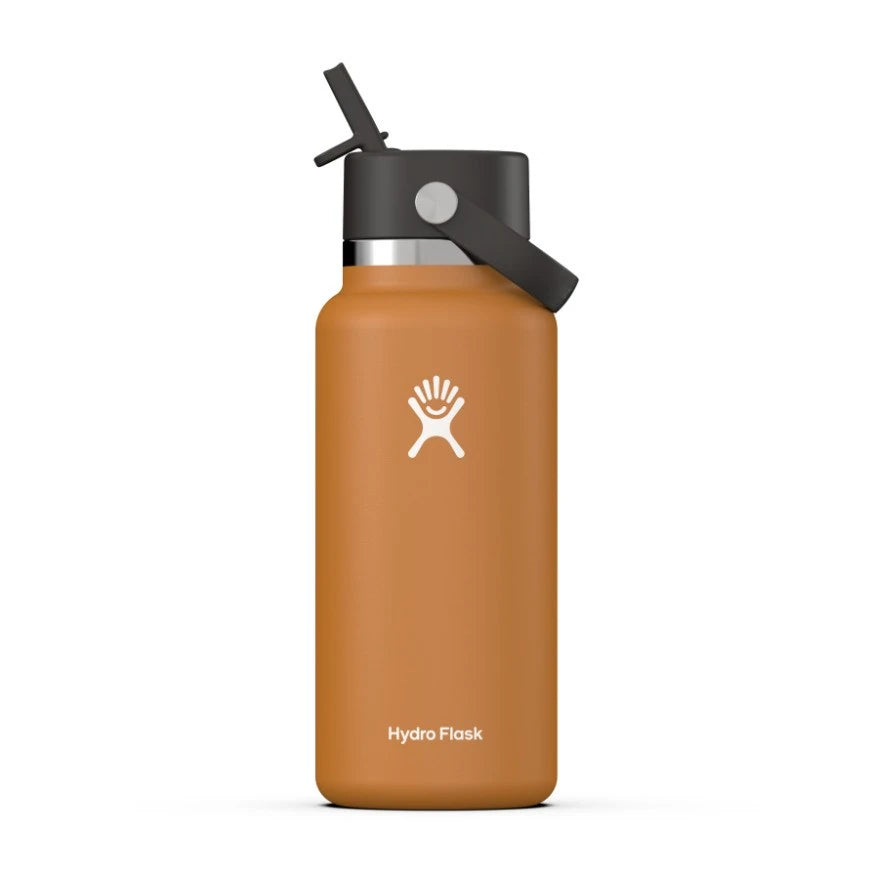 Wide-Mouth Vacuum Water Bottle With Flex Straw Cap 32 Fl. Oz.