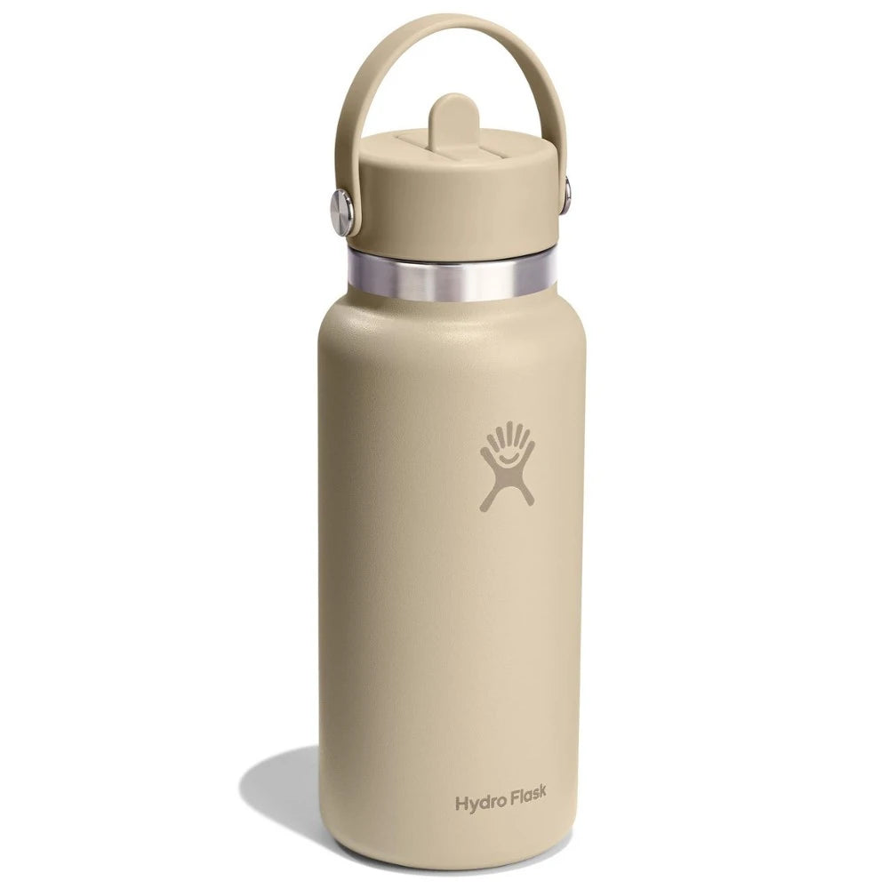 Wide-Mouth Vacuum Water Bottle With Flex Straw Cap 32 Fl. Oz.