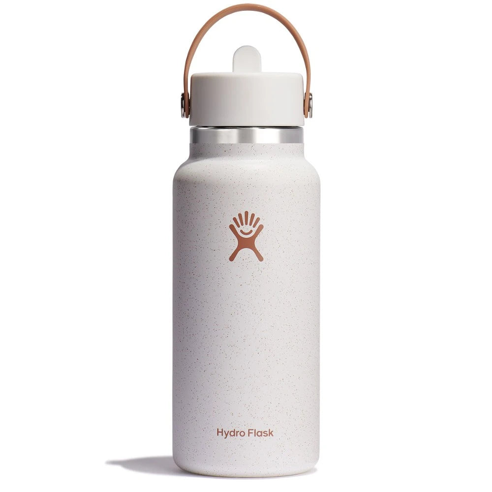 Wide-Mouth Vacuum Water Bottle With Flex Straw Cap 32 Fl. Oz.