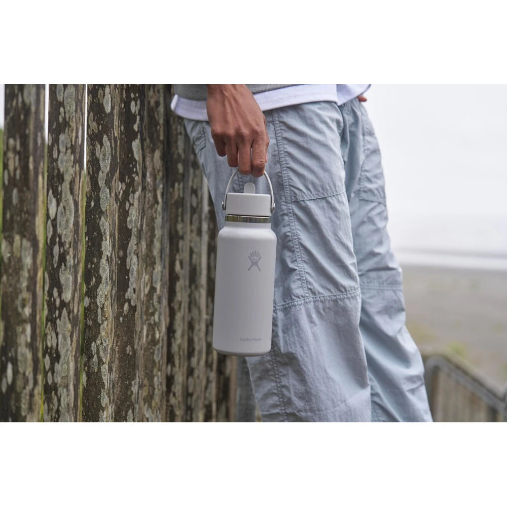 Wide-Mouth Vacuum Water Bottle With Flex Straw Cap 32 Fl. Oz.