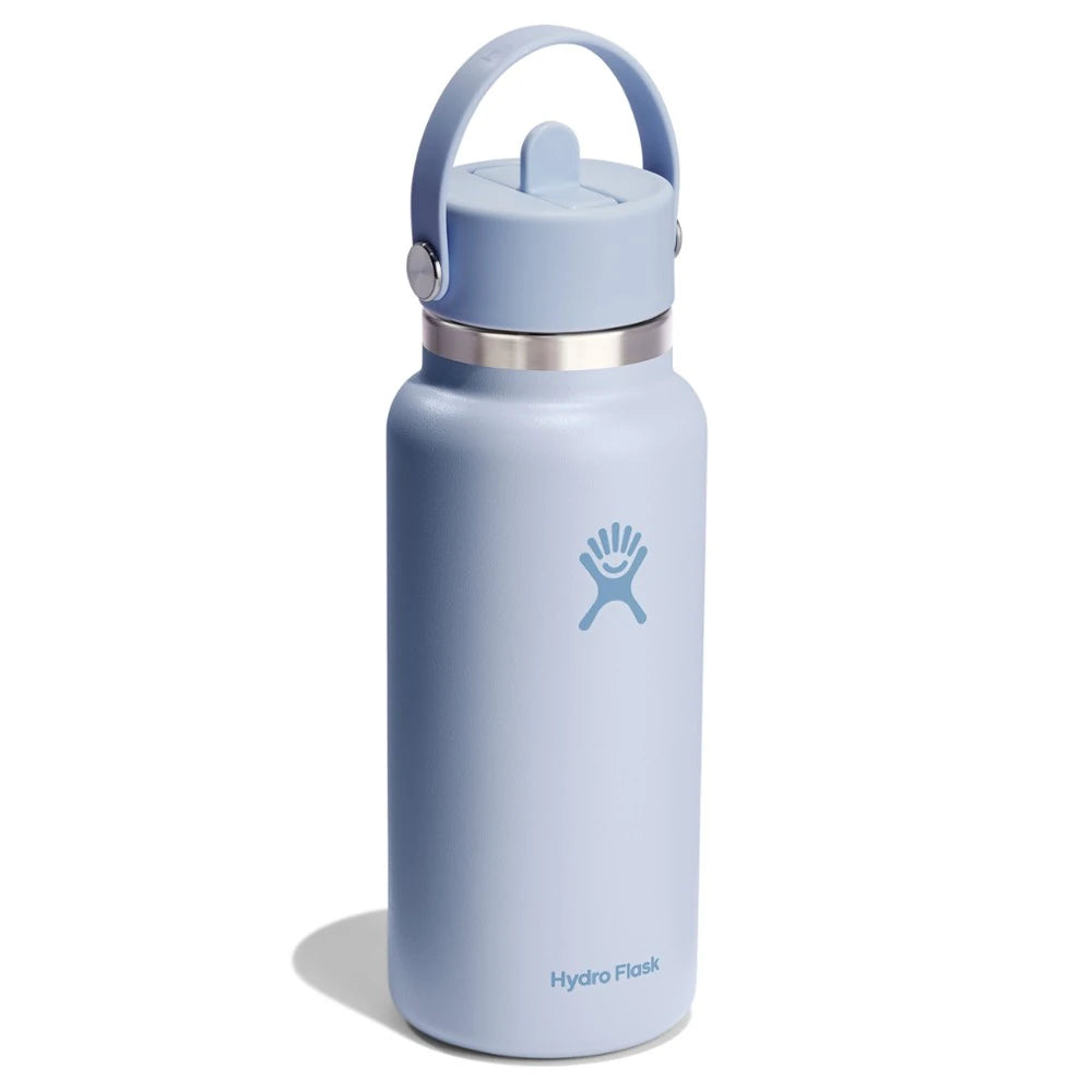 Wide-Mouth Vacuum Water Bottle With Flex Straw Cap 32 Fl. Oz.