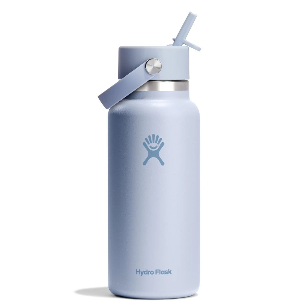 Wide-Mouth Vacuum Water Bottle With Flex Straw Cap 32 Fl. Oz.