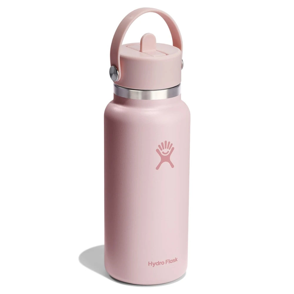 Wide-Mouth Vacuum Water Bottle With Flex Straw Cap 32 Fl. Oz.