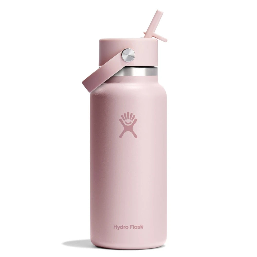 Wide-Mouth Vacuum Water Bottle With Flex Straw Cap 32 Fl. Oz.